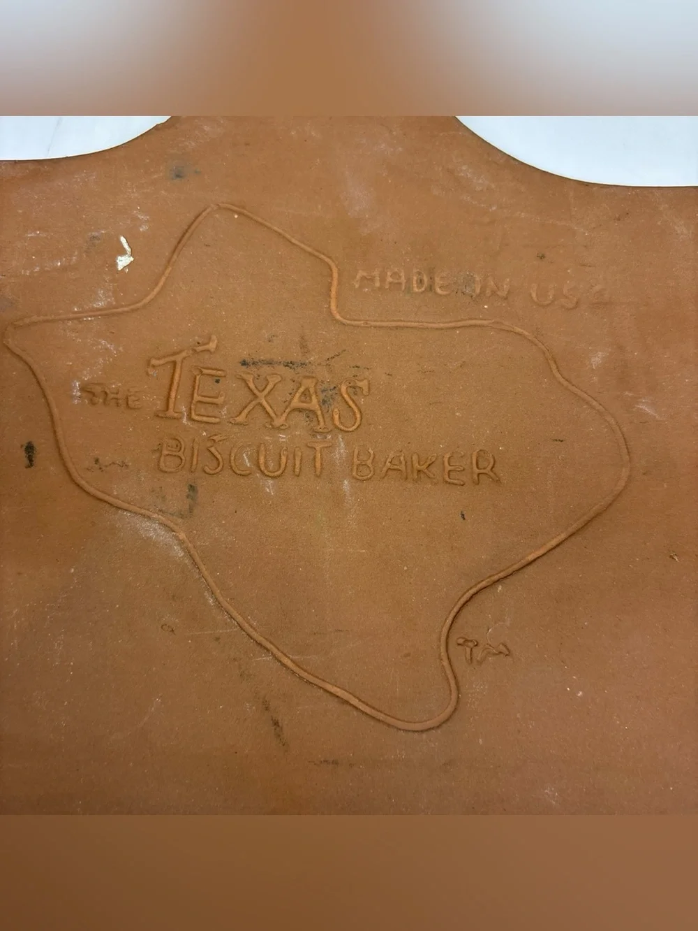 The Texas Biscuit Baker Made In USA Terracotta Clay Bread Warmers Vintage Baking